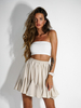 CLOCHE skirt light beige