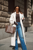 Coat LE LONG ecru