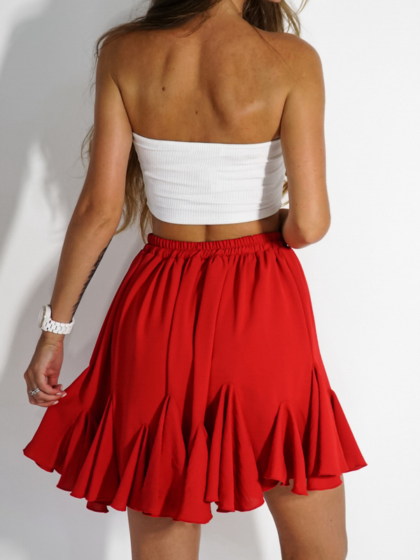 CLOCHE red skirt