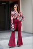 CAMILLA shirt pink flowers