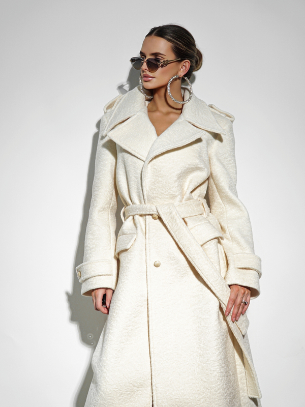 Coat LE LONG ecru