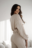 LIZZO tracksuit dark beige