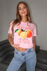 T-shirt ORANGE różowy
