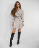 MAN WAS HERE dark beige jacket-dress