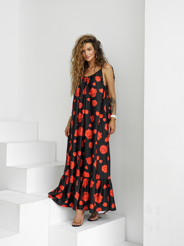 GYPSY dress black roses