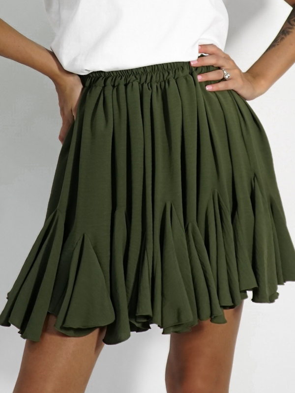 CLOCHE skirt dark green