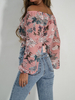 PRIME floral spangled blouse