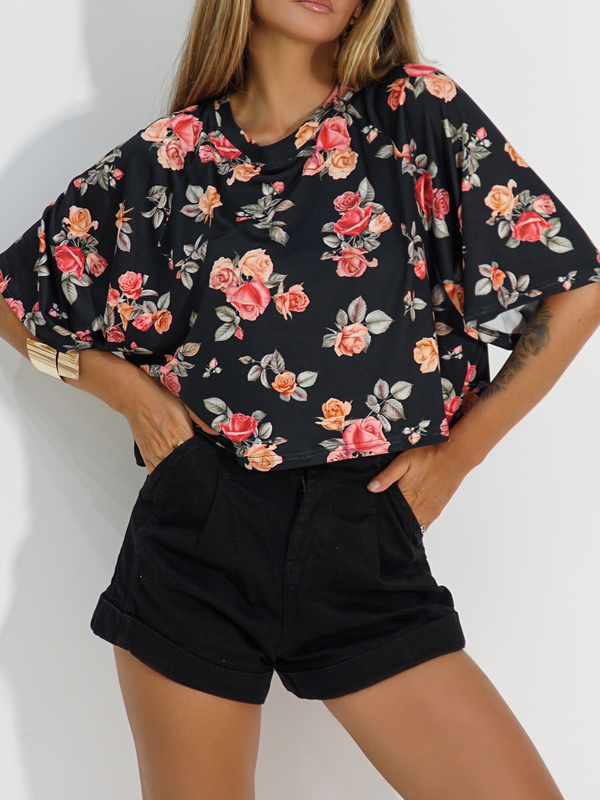 FLORA blouse black