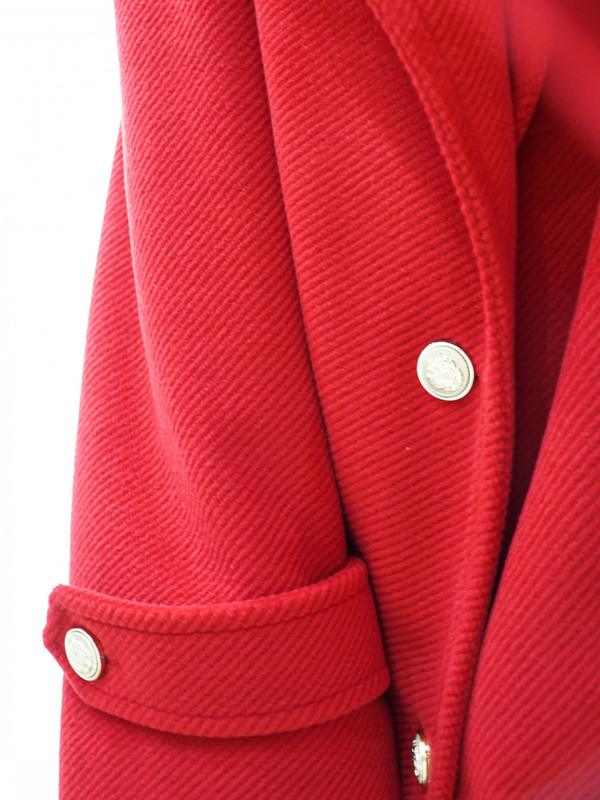 LE LONG coat red