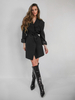 Jacket-Dress MAN WAS HERE black