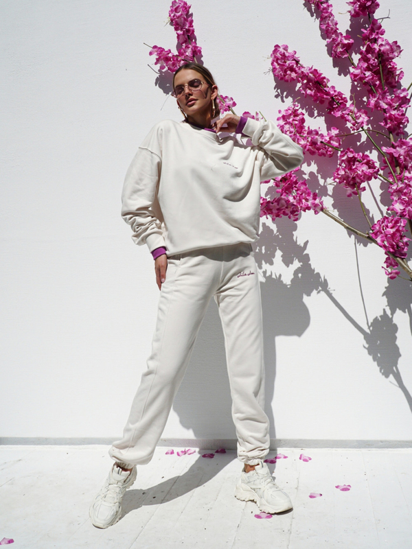 POLI tracksuit beige and purple