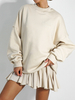 LUCKY sweatshirt light beige