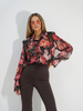 CAMILLA shirt pink flowers