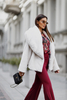 MARILYN beige fur coat