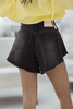 VERA denim shorts black