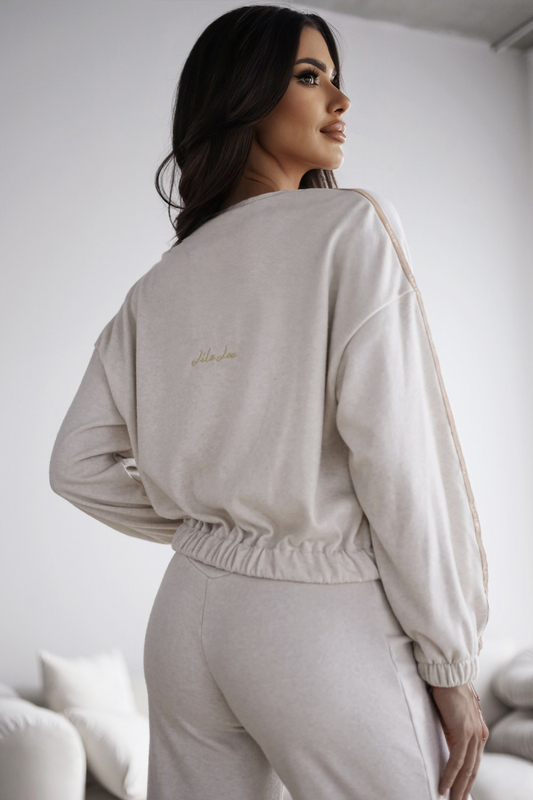 LIZZO tracksuit light beige