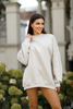 LUCKY sweatshirt light beige