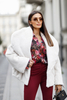 MARILYN beige fur coat