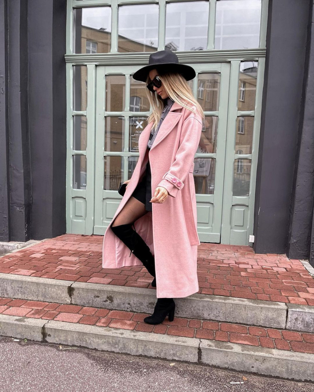 CITY coat dirty pink