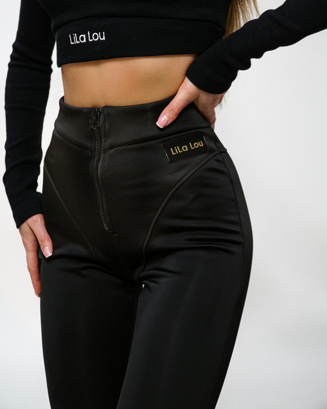 Black insulated leggings