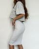 TUBA skirt light grey melange