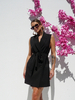 Delphine vest-dress black